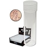 NEW BCW COIN TUBES - PENNY - BOX OF 100