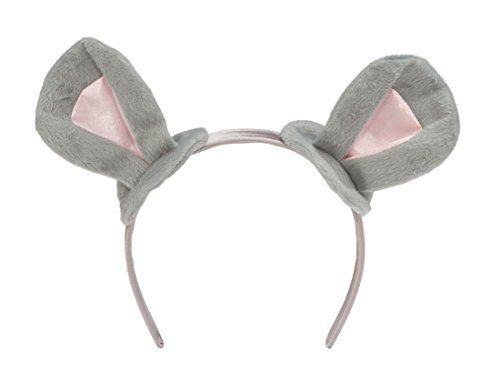 Grey Mouse Ears Headband