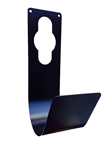 Hose Holder & Support, Metal Holder Slips Over Spigot, Faucet or Mount on any Surface Perfect for XHose, Pocket Hose, Garden Hose (BLACK)
