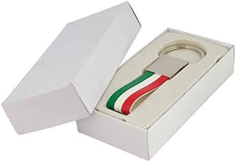 Ten Italian flag keychain cod.EL7643 cm 10x3,5x0,5h by Varotto & Co, Green White Red, S - Image 4