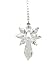 Crystal Guardian Angel Suncatcher Car Charm for Rear View Mirror (Clear)