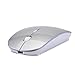 Cywulin Rechargeable Slim Silent Mouse Wireless Mouse Gaming Mouse for PC Laptop Games GD for Desktop, Laptop, PC, Pro Noteboook, (Silver)thumb 3