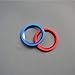 Colorful Aluminum Engine Start Stop Button Ring Trim for Honda Accord 10th 2018 2019 2020 2021 2022 (Engine Button Red)