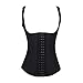 WONDER-BEAUTY Latex Waist Trainer Corset Waist Cincher Vest Body Shaper,Black-Adjustable Vest,XXX-Large