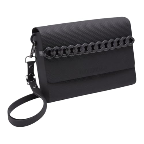 - Casual Bag, Borsa in Silicone da Donna con Catenella da Polso e Tracolla Regolabile, Elegante, Chiusura di Sicurezza, Resistente all’Acqua