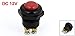 12V DC 2 Pin Red Momentary Press Button Switch