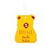 Happy Wax Scented Hanging Car Cub Air Freshener - Cute Car Freshener Infused with Natural Essential Oils. - Assorted 4-Pack (Calming Lavender, Citron Mandarin, Vanilla Orchid, Coastal Tide)