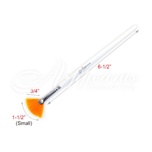 Appearus Taklon Fan Mask Brush Acid Applicator for Glycolic Lactic Skin Peel / Masques (Small)