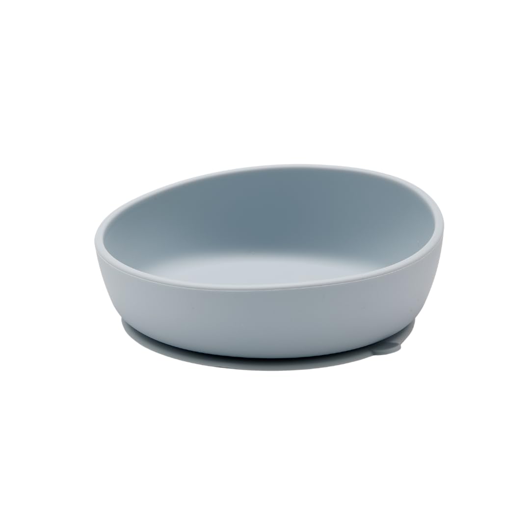Doidy Bowl, Baby Weaning Bowl with Suction Base, Training for Self-Feeding Baby Food 6 Months+, 350ml (Grey)