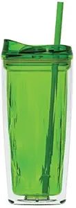 Gemstone Double Wall 16oz. -Hot Cold- Acrylic Travel Tumbler - Apple