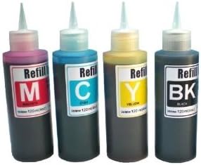 FantasyBuy CIS Refill Kit with 4 Colors UV(Ultra Violet) resistant Ink for Continuous Ink System Epson C63,C64,C65,C66,C83,C84,C86,CX6400,CX6600 (Related Cartridge # : T0441,T0444,T0461,T0472-T0474)