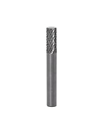 YUFUTOL SA-1 - Lima de carburo de tungsteno (forma cilíndrica, doble corte, 1 4 de diámetro, 5 8 de longitud) con vástago de 1 4 de YUFU, 1 unidad
