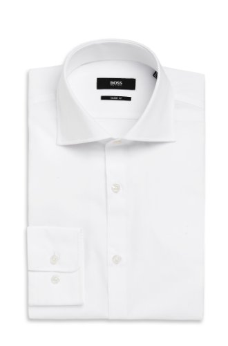 Hugo Boss  Miles  Sharp Fit Dress Shirt (15.5" Neck 34/35" Sleeve, White)