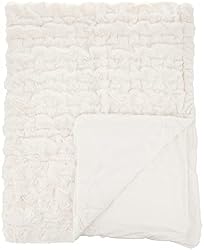 Comfort Spaces Ruched Faux Fur Plush 3 Piece Throw