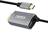 CHOETECH USB C to HDMI Cable(4K@60Hz), 6FT Type-C to HDMI with 60W PD Powering Adapter Cable Thunderbolt 3 Compatible with MacBook Pro/iPad Pro/MacBook Air,iMac 2017,Samsung Galaxy S9/S10-Grey
