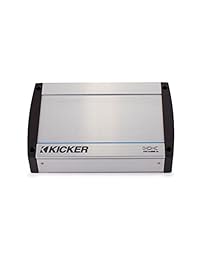 Sistema estéreo del paquete Kicker Marine Two Pairs Altavoces subwoofer Kicker de 6.5 ", uno KM 10", LED y un amplificador de kxm4004