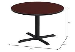REGENCY Cain 48 inch Round Breakroom Table- Mahogany