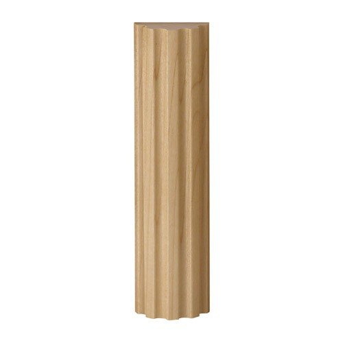 Brown Wood Inc. 01961240CH2 1-1/4-Inch Series 125 Fluted Half Round Molding, Cherry