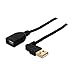 Tripp Lite U005-10I USB A/A 2.0 Extension Cable 10-Inch (USB-A Left-Angle M to USB-A F)