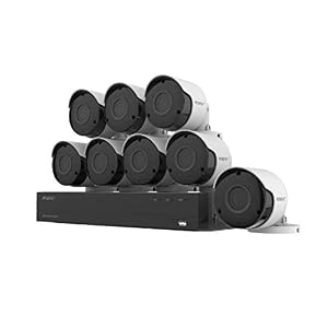 Wisenet SDH-C84085BF 8 Channel Super HD DVR Video Security System with 2TB Hard Drive and 8 5MP Weather Resistant Bullet…