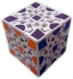 White TS Gear Cube Puzzle