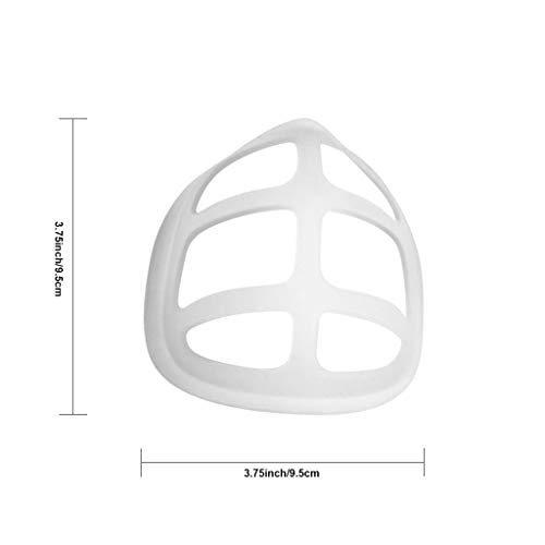 Mas-k Bracket Protect Lipstick Mas-k Cool Bracket More Space for Comfortable Breathing Washable Reusable Silicone Bracket (5PC, White)