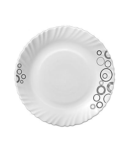Diva Classique Misty Drops Dinner Set, 33-Pieces, White/Black (CLSQ/DSET/A45)