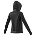 adidas Women's Athletics Essential Cotton Fleece 3 Stripe Pullover Hoodie, Black/White, Small