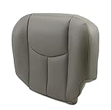 ECOTRIC New Leather Driver Seat Cover 922 Pewter for 2003 2004 2005 2006 Chevy Tahoe Suburban GMC Yukon