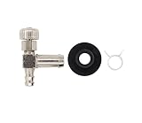 MOTOKU 33/64" Fuel Gas Tank Shut-Off Valve & Grommet Bushing for 3000 5000 6250 Watts Craftsman Coleman Powermate Maxa Generac Honda GX240 Generator Snapper Snowblower Snow Thrower