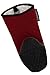 Cuisinart Silicone Oven Mitts, 2pk - Heat Resistant Quilted Oven Gloves to Safely Handle Hot Cookware - Soft Insulated Deep Pockets, Non-Slip Grip and Convenient Hanging Loop - Red Dahlia