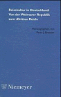 Reisekultur in Deutschland : Von der Weimarer Republik Zum "Dritten Reich", Brenner, Peter J., 3484107642