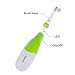 Kids Baby Toothbrush, ALLOMN Oral Care Baby Sonic Electric Toothbrush with 2 brush heads Soft Bristle LED Lights (Green Color)
