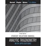 Analytic Trigonometry with Applications, Barnett, Raymond A. and Ziegler, Michael R., 111811583X