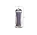 Palais Glassware Glass Straw Dispenser with Chrome Base & Cover, 11