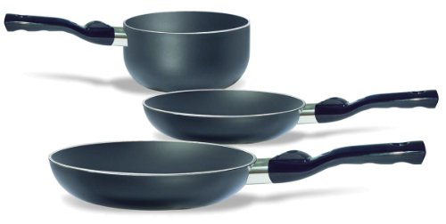 Pensofal 07PEN9875 Genius Platino 3-Piece Cookware Set with Removable Handles, 2 Fry Pans and 1 Sauce Pan