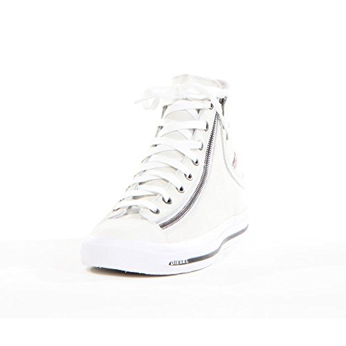 Diesel Men's Expo-Zip Fashion Sneaker, White,13 M US