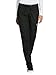 Cherokee Women's Luxe Sport Mid Rise Straight Leg Pull-on Pant, Black, X-Large