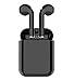 Wireless Earbuds, Bluetooth 5.0 Wireless Earbuds Bass HD Stereo Sound Bluetooth Headphones, Built-in Mic and Up to 2.5 Hours Playtime(Black with Case Skin)