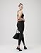 Tesla TM-FYP52-BLK_Large Yoga Pants High-Waist Tummy Control w Hidden Pocket FYP52