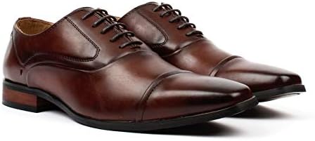 Santino Luciano Maximo Men's Clean Cap-Toe Dress Shoes