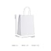 GSSUSA Kraft Paper Gift Bags Medium 8x4.75x10.5 Paper Bags with Handles, White 25 Pcs, Bulk Kraft Gift Bag for Shopping, Craft, Grocery, Party, Retail, Lunch, Business, Wedding, Merchandise, Boutique