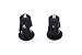 iParaAiluRy Bike Bar End Plugs Handsome Universal Rubber Sponge Aluminum Handlebar Plug (1 Pair, Out Dia. 23mm/28mm, Black/Blue/Golden/Gray/Green/Red)