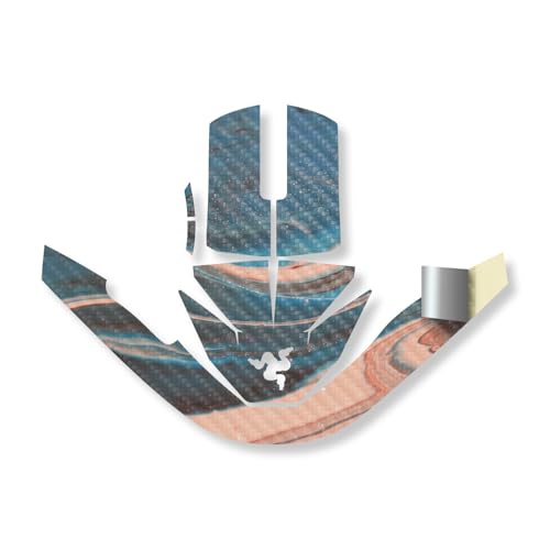 Carbon Fiber Mouse Skin Compatible with Razer Viper V3 Pro - Sea Dunes - Premiu…