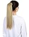 Wavy Curly Ponytail Extension Wrap Around Long Straight Pony Tail Hair Synthetic Hairpiecethumb 2