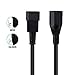 CableCreation [2-Pack] 3 Feet 18AWG Standard Computer Power Adapter Cord NEMA 5-15R to IEC320 C14, 0.9M / Black
