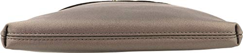 B BRENTANO Vegan Medium Crossbody Handbag Purse (Pewter.) - Thumbnail 4