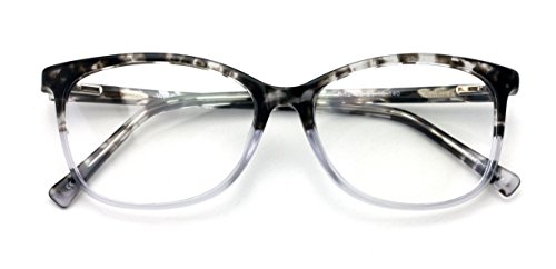 Two Tone Eyeglass Frames - Women 2 Tone Leopard Fashion Acetate