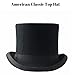 Steampunk Top Hat-Black Felt Top Hat, Costume Dress Up Party Hat for Halloween and Cosplay for Adults and Big Kids (Black Top Hat)
