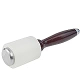 baotongle 8.3'' Nylon Hammer, Leathercraft Carving Hammer For Stamping Sew Leather Cowhide Tool Kit with Wooden Handle